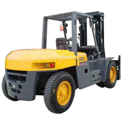 Steel Rubber 10ton Diesel Forklift with 3m/4.5m/6m Lifting Height and Solid Tires