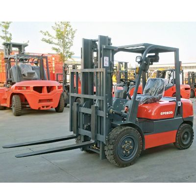 Lift height 3000-7000mm 3.5t Diesel Forklift Truck with 6m Three Stage Full Free Mast