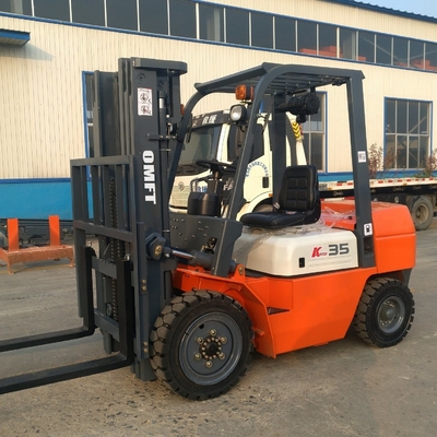 4335mm Min. Width Cpcd35 Diesel Forklift Truck with 3m 3000mm Duplex and Free Lift