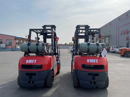 3.5ton Gasoline Lp Gas Dual Fuel Forklift Trucks with Side Shift Solid Tyre Toyota Technical Petrol LPG Forklift