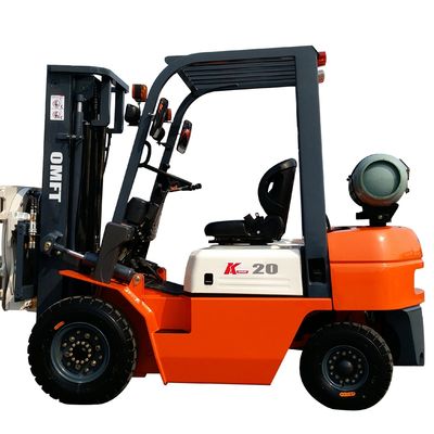 2 Ton Gasoline Lp Gas Dual Fuel Forklift with Side Shift Solid Tyre Toyota Technical Petrol LPG Fork