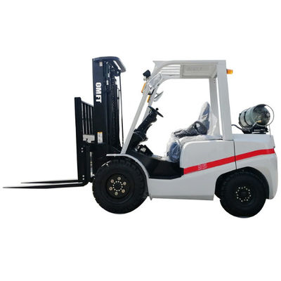 Stacking 3.5ton Gasoline Lp Gas Dual Fuel Forklift Trucks with Side Shift and Solid Tyre