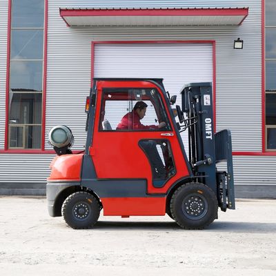 3000-7000mm Lift Height 2ton Gasoline Forklift with Wide-View Mast and Chinese Engine