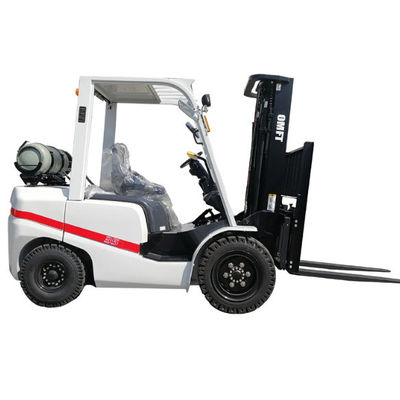 Steel and Rubber 3.5ton LPG Forklift with Cabin Nissan K21 K25 Engine at Affordable