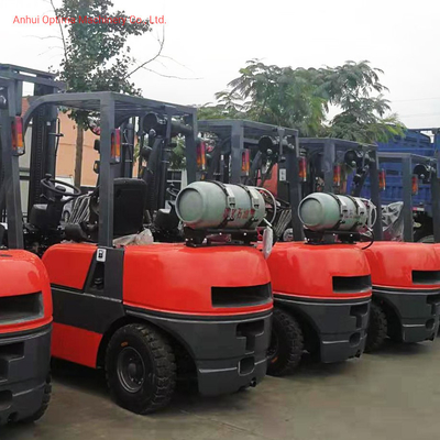 Steel and Rubber 4 Wheel Gasoline Reach LPG Petrol Forklift at 2ton/2.5ton/3ton/3.5ton