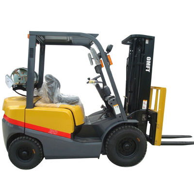 2 Ton 4-Wheel Gasoline LPG Hydraulic Lifter Truck Forklift with Intelligent Battery and Charger