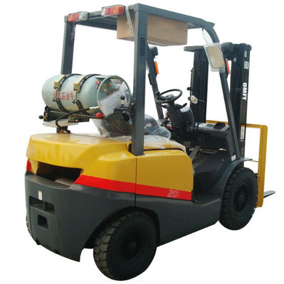 2 Ton 4-Wheel Gasoline LPG Hydraulic Lifter Truck Forklift with Intelligent Battery and Charger