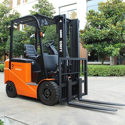 OEM and Spare Parts 1.5ton 1500kgs Smart 4 Wheels Electric Forklift with AC Motors