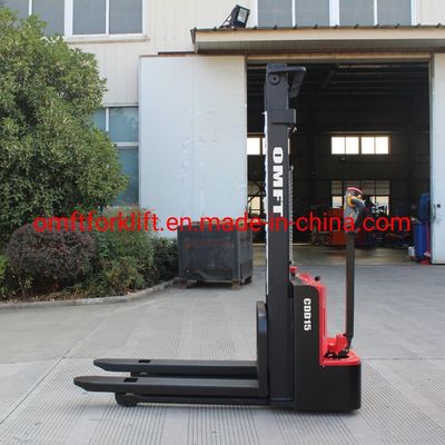 Small Cdd15 Full Battery Operated Electric Pallet Stacker Truck Jack Ce ISO for Warehouse