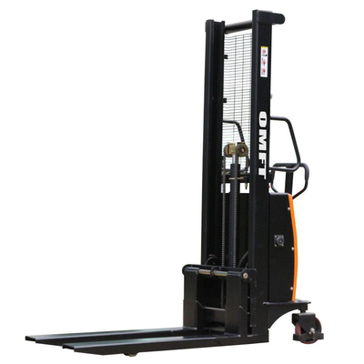 Steel PA Material Handling Battery Operated Pallet Stacker with 1.5 Ton Capacity