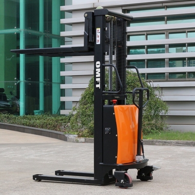 Steel PA Material Handling Battery Operated Pallet Stacker with 1.5 Ton Capacity