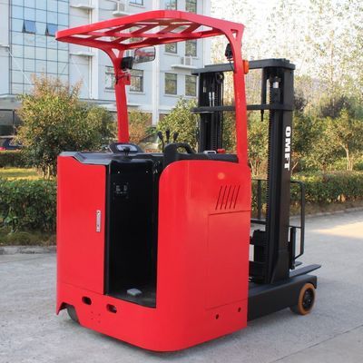 Electric Reach Stacker Truck 2t 2000kg 2ton Seated Battery Stacker 1.6m-7m Mast CE ISO