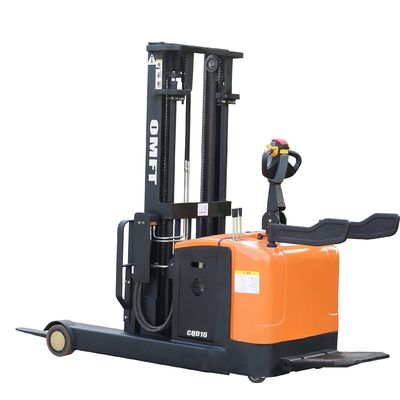 Advanced Steel PU 1.6 T Stand on Electric Reach Stacker Truck with 4m Two Stage Mast