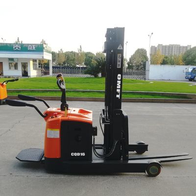 Advanced Steel PU 1.6 T Stand on Electric Reach Stacker Truck with 4m Two Stage Mast