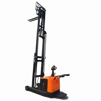 Stand-on Battery Pallet Stacker with 1.6ton Load Capacity and 4500mm Lift Height