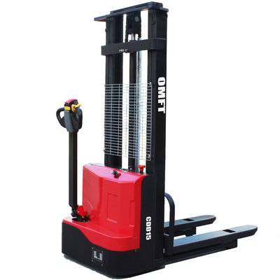 Ce ISO SGS Standard 1.5 Ton Walkie Full Electric Pallet Stacker with Lithium Battery