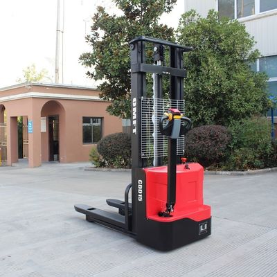 Ce ISO SGS Standard 1.5 Ton Walkie Full Electric Pallet Stacker with Lithium Battery