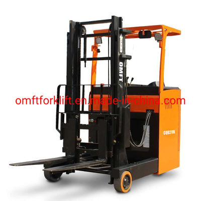 Stand-on Seated Full Electric Battery Operated Reach Stacker Truck with 48V Battery