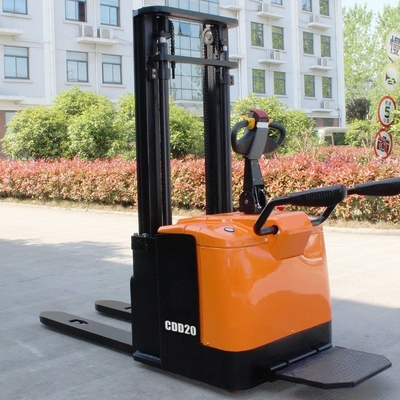Full Electric Pallet Stacker Battery Operated 2.0 Ton 2000kg Cdd20 Gradeability 10%