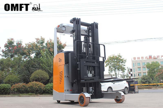 Not Adjustable Cab Location Steel and PU Reach Truck Stacker 2000kg for Industrial