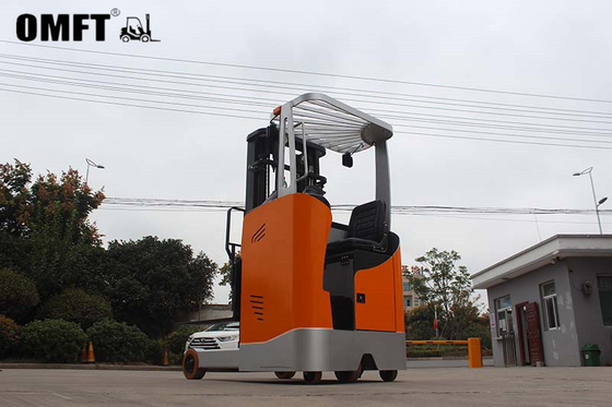 Not Adjustable Cab Location Steel and PU Reach Truck Stacker 2000kg for Industrial