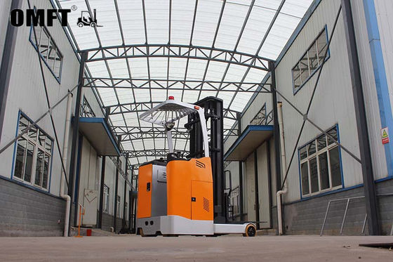 Travel Speed of 10km/H 2500kg 5500mm Electric Reach Truck with Triplex Full Free Mast