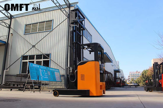High Precision Mast 9m 10m 11m 12m Steel PU Electric Reach Truck with Free Battery Charger