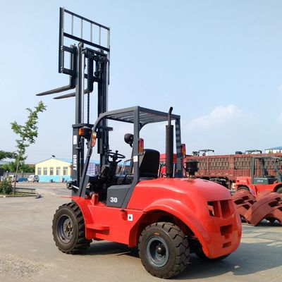 1220mm or 1070mm Fork 3.0 Ton Rough Terrain Diesel Forklift Truck 3t for Industrial