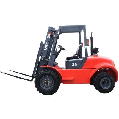 1220mm or 1070mm Fork 3.0 Ton Rough Terrain Diesel Forklift Truck 3t for Industrial