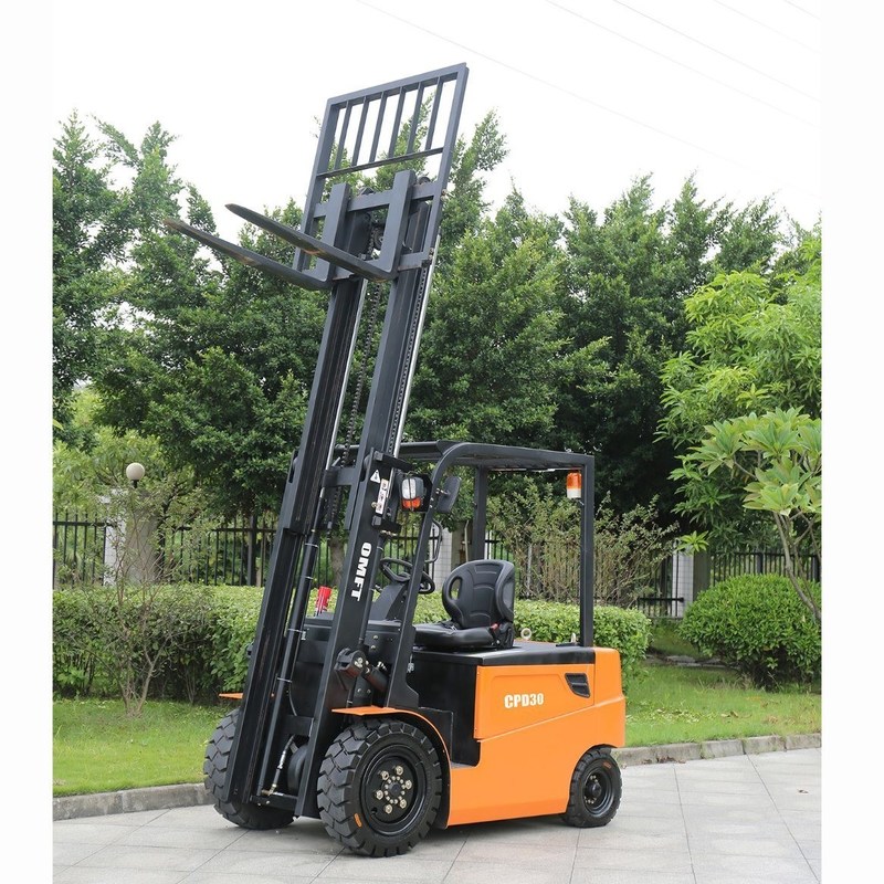 2155mm Turning Radius 3ton Mini Electric Battery Forklift with Solid Tires and Side Shift