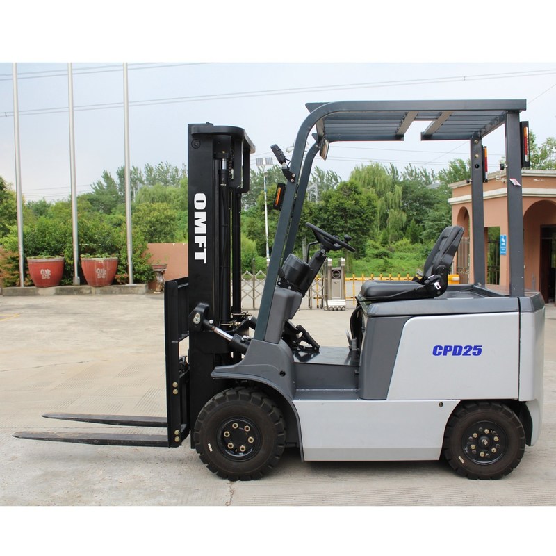 CPD25 2.5 Ton 2500kg Electric Forklift Truck with 3m Two Stage Full Free Mast