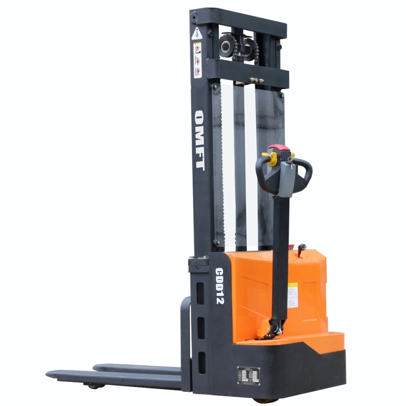 1.2ton Battery Operated Electric Stacker with 24V/80ah Battery and 3000mm Lifting Height