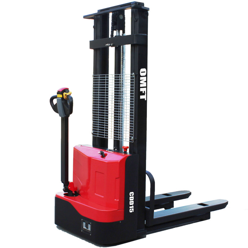 Electric Stacker CDD15 1.5t Capacity and 2150mm Min Intersecting Aisle Width for Van
