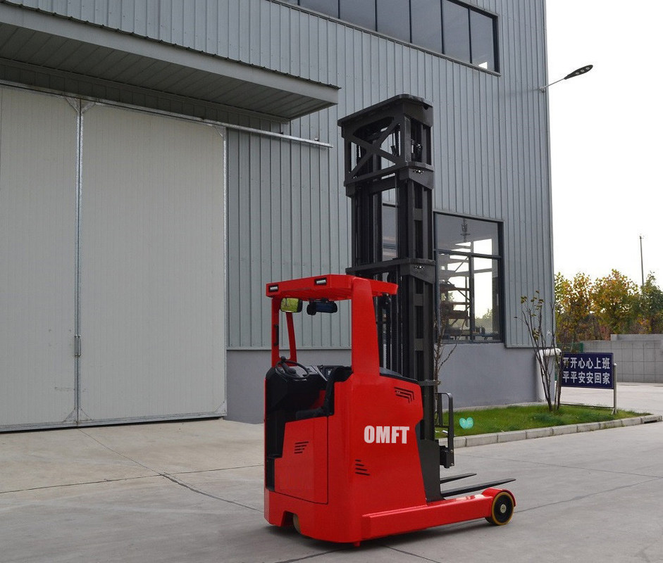 1.6-2ton High Lifting Forklift Reach Truck for Narrow Aisle Standing Your Best Choice